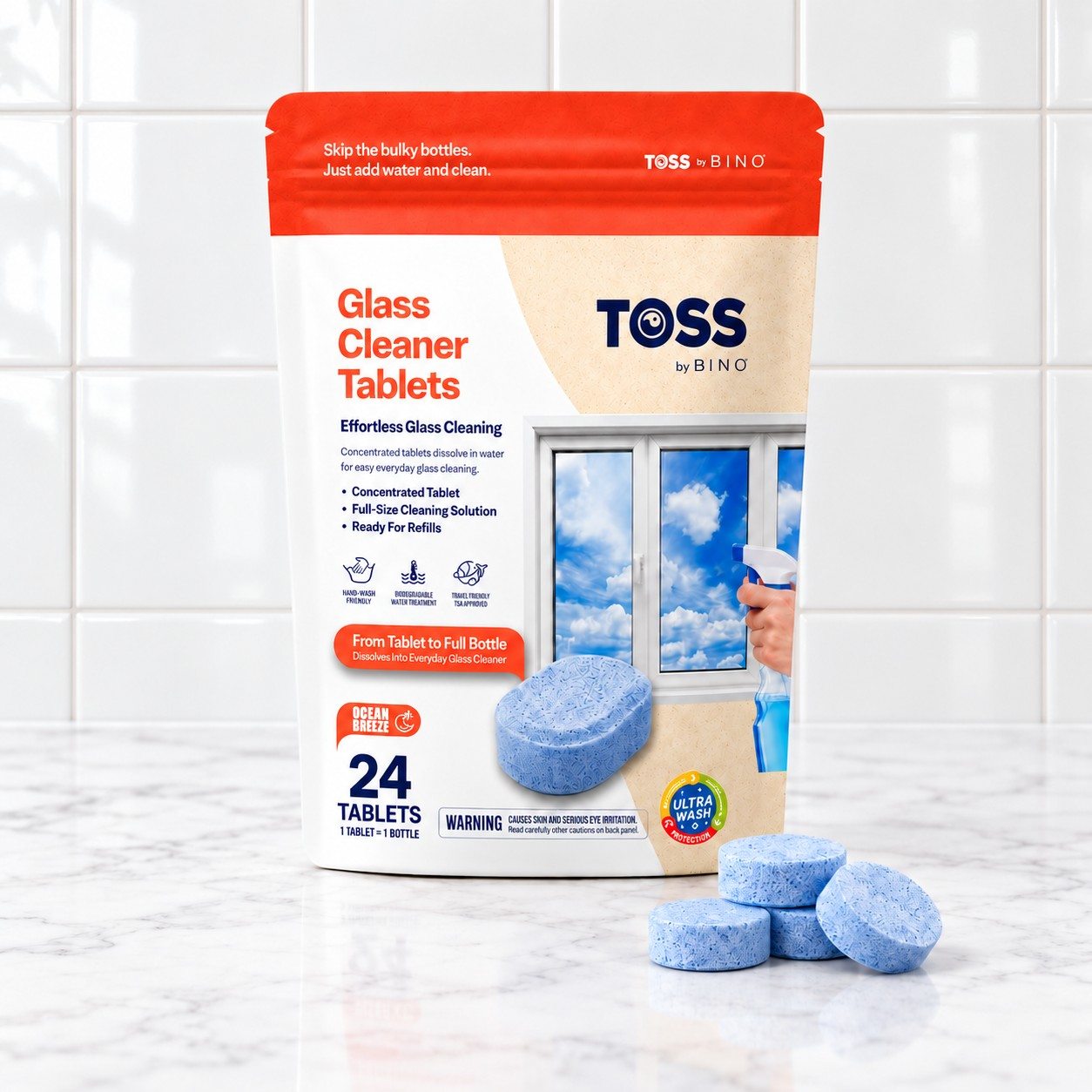 Glass Cleaner Tablets